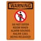 Signmission Safety Sign, OSHA WARNING, 10" Height, Do Not Enter Room When, Portrait OS-WS-D-710-V-13081 - alternate 1